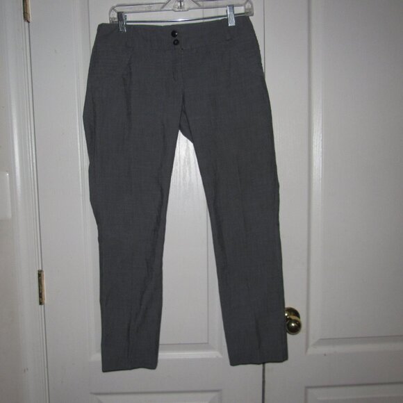 Mariana Marquez Women’s Gray Stretch Crop Pants M – Slim Ankle Trousers - Picture 2 of 8